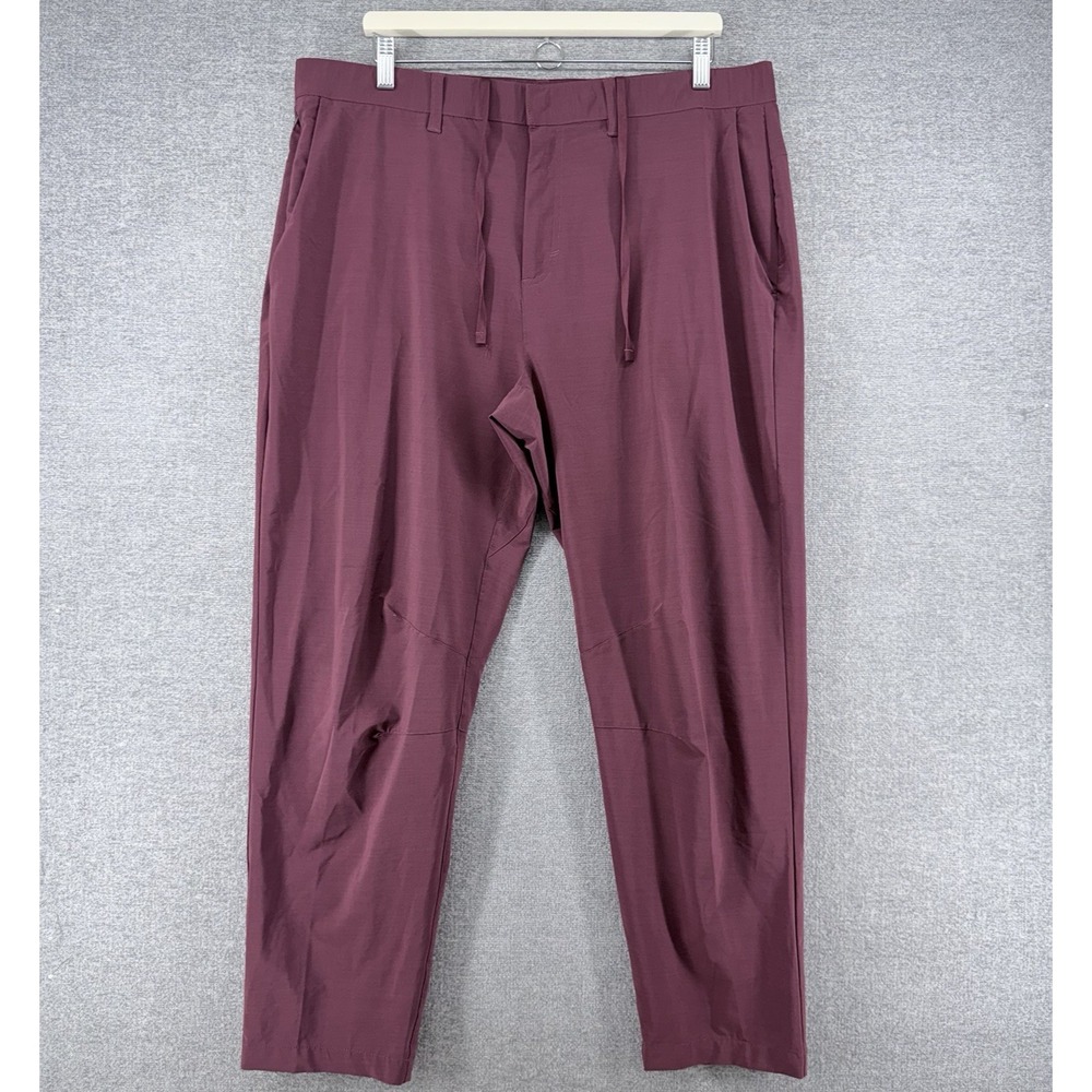 Fabletic The Only Pants Men Size XL Burgundy Activewear Drawstrings